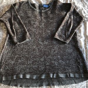 Gray and Brown Light weight sweater